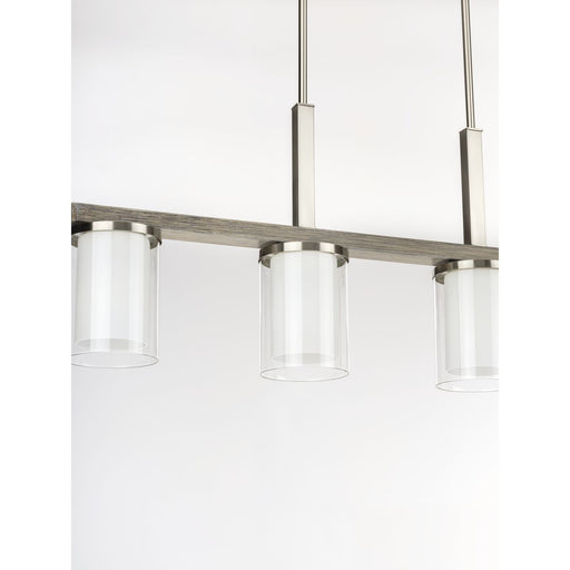 Progress Lighting Mast Collection Four-Light Linear Chandelier (P400190-009)