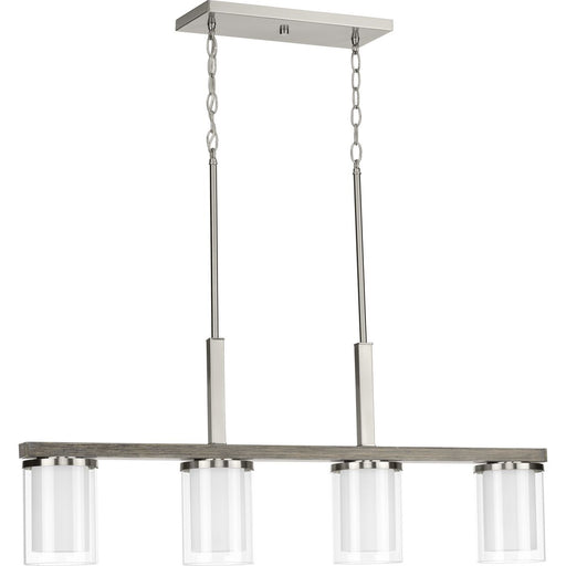 Progress Lighting Mast Collection Four-Light Linear Chandelier (P400190-009)