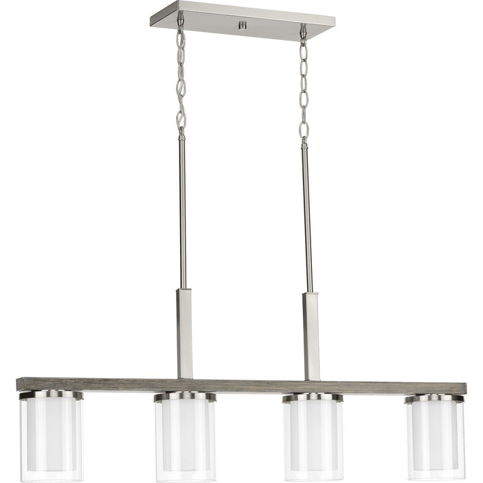 Progress Lighting Mast Collection Four-Light Linear Chandelier (P400190-009)