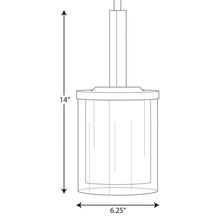 Progress Lighting Mast Collection One-Light Mini-Pendant (P500192-020)