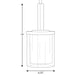 Progress Lighting Mast Collection One-Light Mini-Pendant (P500192-020)