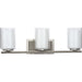 Progress Lighting Mast Collection Three-Light Bath And Vanity (P300217-009)