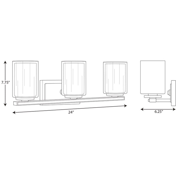 Progress Lighting Mast Collection Three-Light Bath And Vanity (P300217-009)