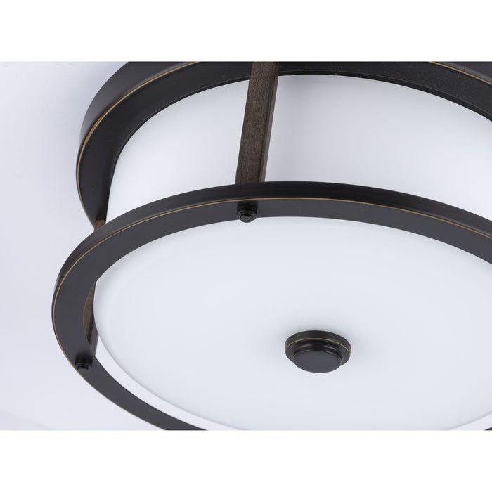 Progress Lighting Mast Collection Two-Light 13 Inch Flush Mount (P350144-020)