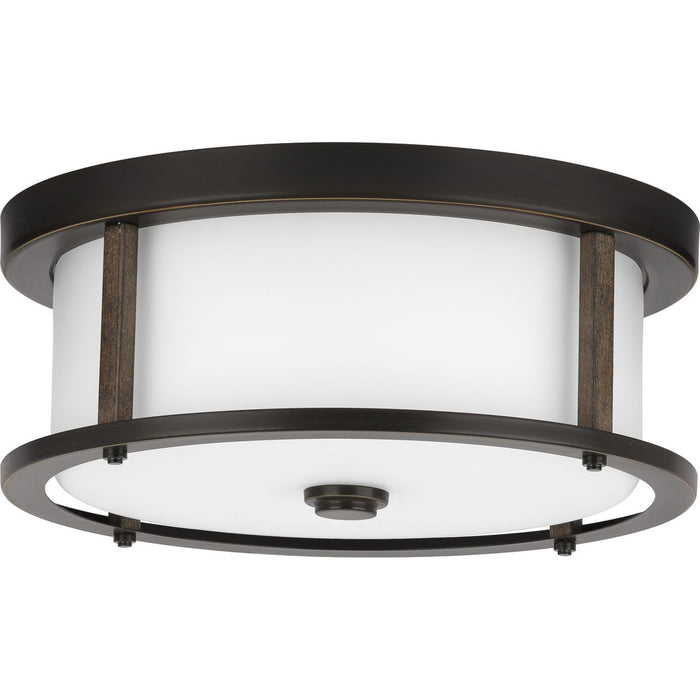 Progress Lighting Mast Collection Two-Light 13 Inch Flush Mount (P350144-020)