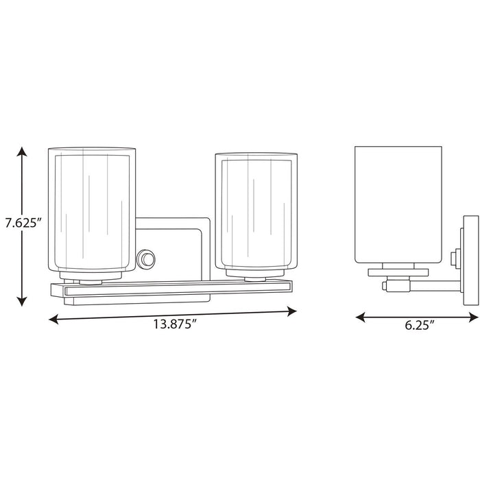 Progress Lighting Mast Collection Two-Light Bath And Vanity (P300216-009)