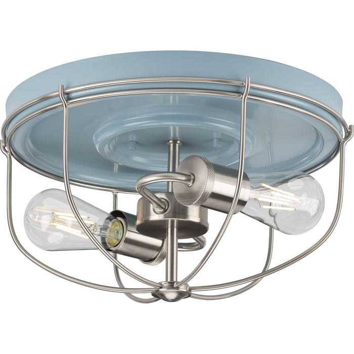 Progress Lighting Medal Collection 2 Light 60W Medium Base Flush Mount Close To Ceiling Fixture (P350195-164)