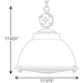 Progress Lighting Medal Collection Graphite One-Light Pendant (P500212-143)