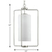 Progress Lighting Merry Collection 1 Light 100W Medium Base Hall And Foyer Fixture (P500333-009)