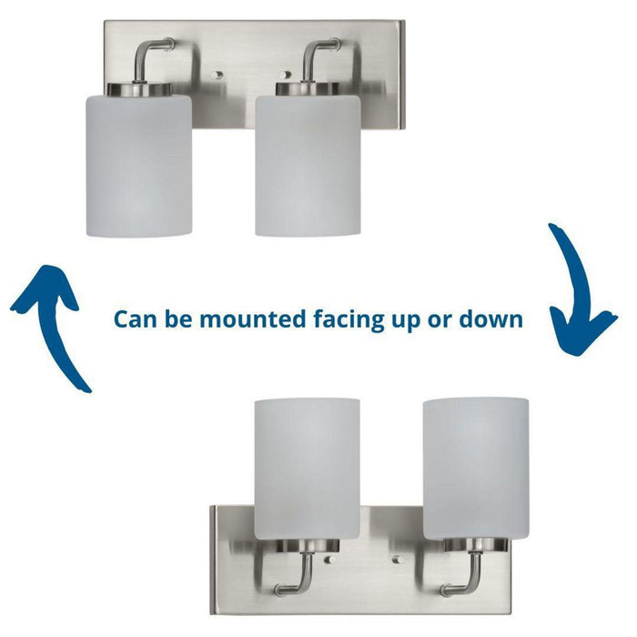 Progress Lighting Merry Collection 2 Light 100W Medium Base Bath And Vanity Fixture (P300328-009)