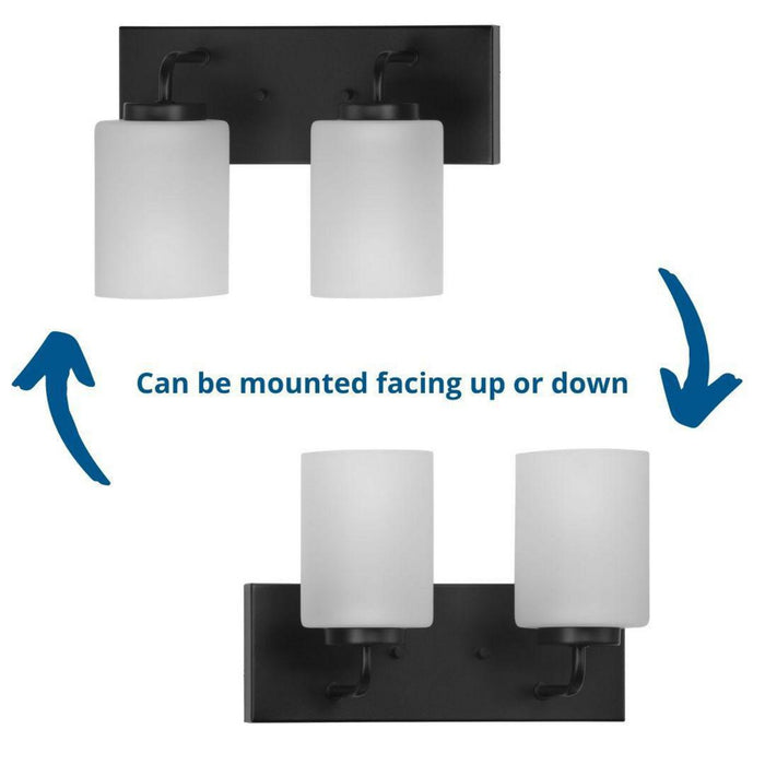 Progress Lighting Merry Collection 2 Light 100W Medium Base Bath And Vanity Fixture (P300328-031)