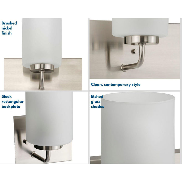 Progress Lighting Merry Collection 3 Light 100W Medium Base Bath And Vanity Fixture (P300329-009)