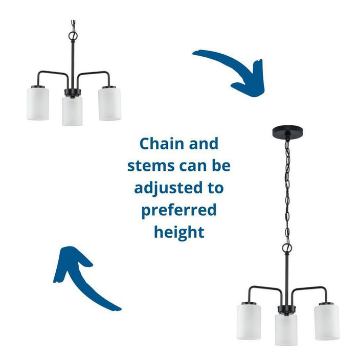 Progress Lighting Merry Collection 3 Light 100W Medium Base Chandelier (P400274-031)