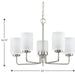 Progress Lighting Merry Collection 5 Light 100W Medium Base Chandelier (P400275-009)
