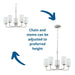 Progress Lighting Merry Collection 5 Light 100W Medium Base Chandelier (P400275-009)