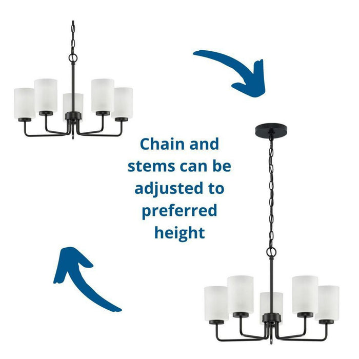 Progress Lighting Merry Collection 5 Light 100W Medium Base Chandelier (P400275-031)