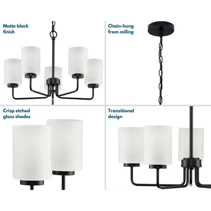 Progress Lighting Merry Collection 5 Light 100W Medium Base Chandelier (P400275-031)