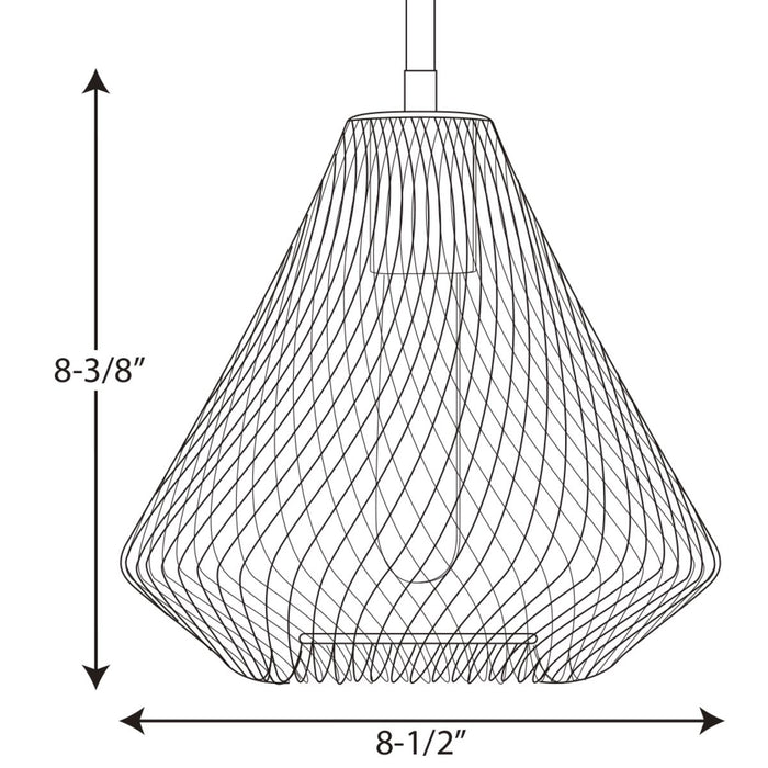 Progress Lighting Mesh Collection One-Light Mini-Pendant (P5338-20)