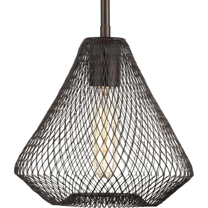 Progress Lighting Mesh Collection One-Light Mini-Pendant (P5338-20)