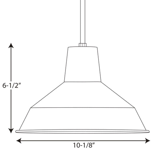 Progress Lighting Metal Shade Mini-Pendant (P5087-09)