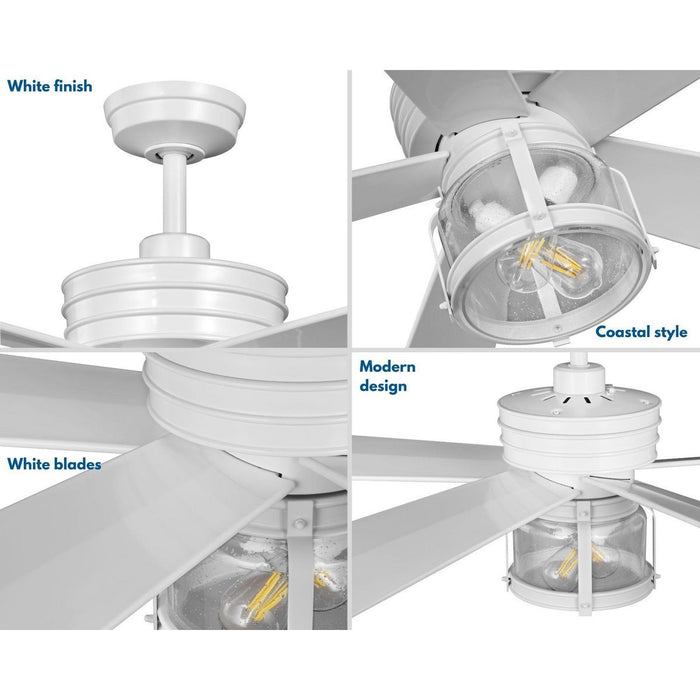 Progress Lighting Midvale Collection 56 Inch 5-Blade Ceiling Fan (P250011-028-WB)