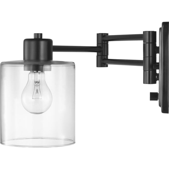 Progress Lighting Milner Collection Black Swing Arm Wall Light (P710086-031)