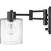Progress Lighting Milner Collection Black Swing Arm Wall Light (P710086-031)