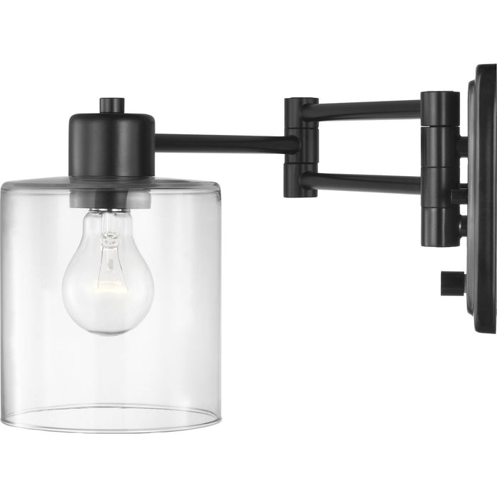 Progress Lighting Milner Collection Black Swing Arm Wall Light (P710086-031)