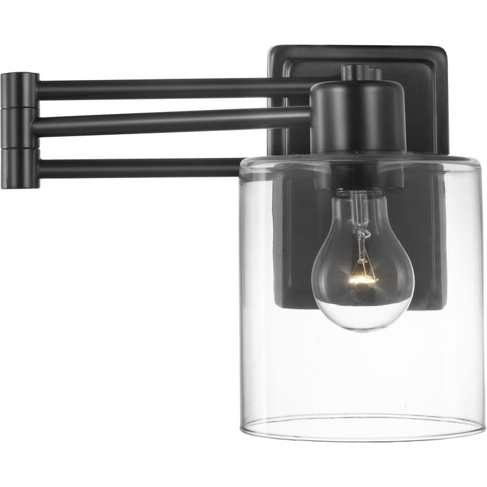 Progress Lighting Milner Collection Black Swing Arm Wall Light (P710086-031)