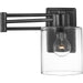 Progress Lighting Milner Collection Black Swing Arm Wall Light (P710086-031)