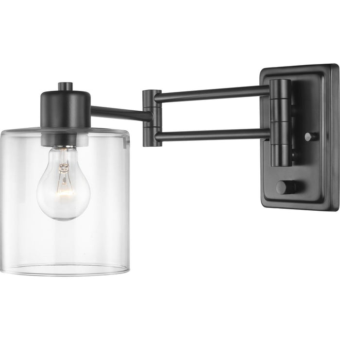 Progress Lighting Milner Collection Black Swing Arm Wall Light (P710086-031)