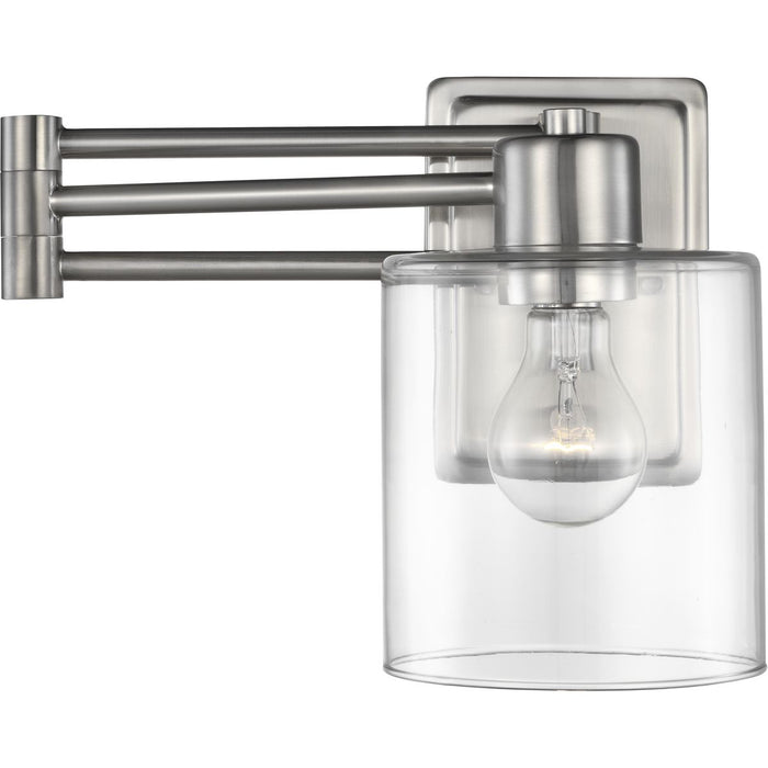 Progress Lighting Milner Collection Brushed Nickel Swing Arm Wall Light (P710086-009)