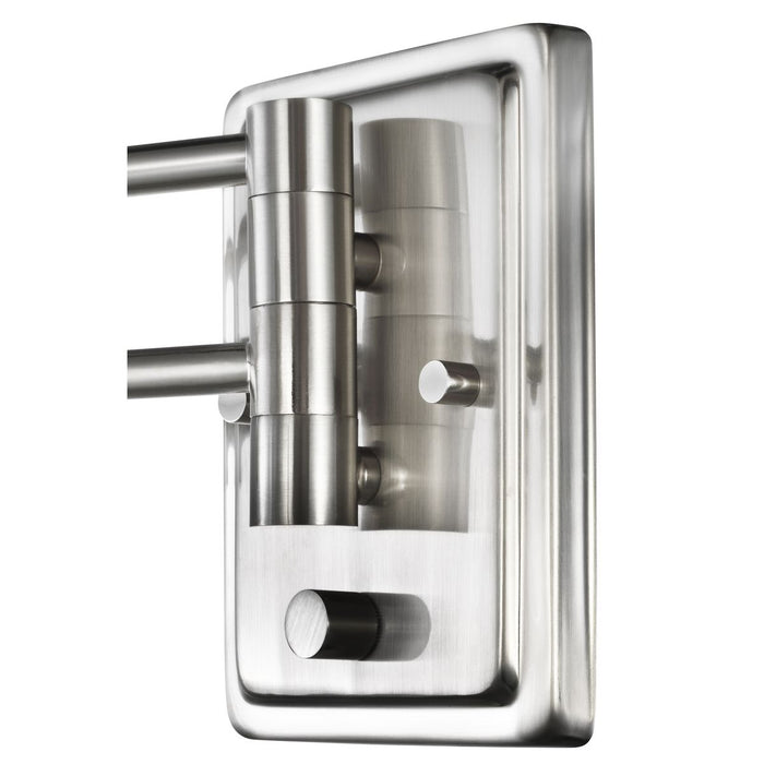 Progress Lighting Milner Collection Brushed Nickel Swing Arm Wall Light (P710086-009)