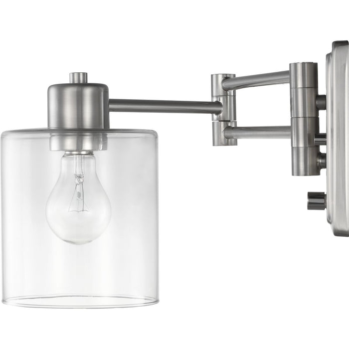 Progress Lighting Milner Collection Brushed Nickel Swing Arm Wall Light (P710086-009)