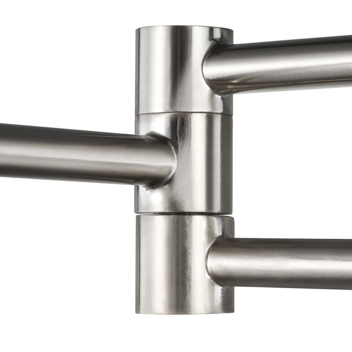 Progress Lighting Milner Collection Brushed Nickel Swing Arm Wall Light (P710086-009)