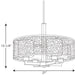 Progress Lighting Mingle Collection Four-Light Pendant (P5156-09)