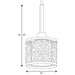 Progress Lighting Mingle Collection One-Light Mini-Pendant (P5038-09)
