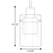 Progress Lighting Moderna Collection One-Light LED Mini-Pendant 3000K (P500000-009-30)