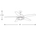 Progress Lighting Montague Collection 60 Inch Indoor/Outdoor Five-Blade Ceiling Fan 3000K (P2564-8030K)