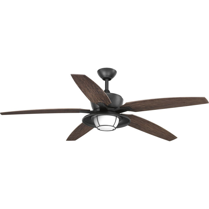 Progress Lighting Montague Collection 60 Inch Indoor/Outdoor Five-Blade Ceiling Fan 3000K (P2564-8030K)