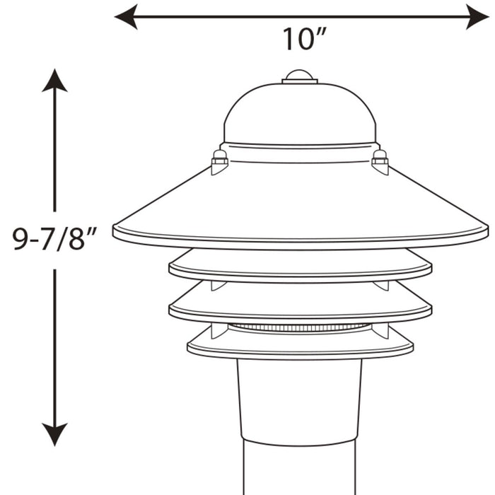 Progress Lighting Newport Collection Non-Metallic One-Light Post Lantern (P5444-31)