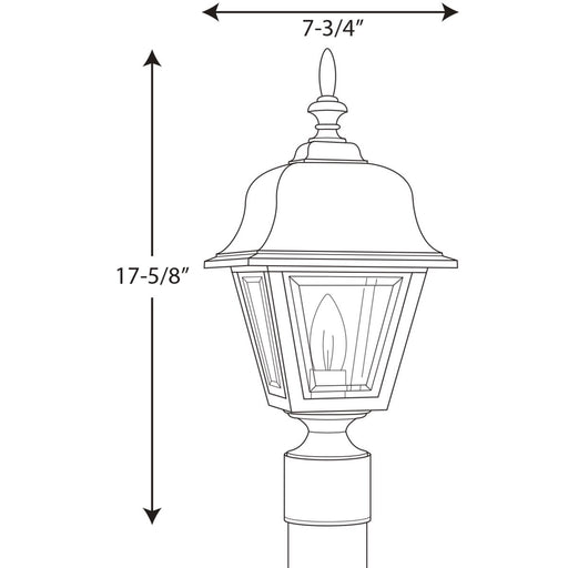 Progress Lighting Non-Metallic Incandescent One-Light Post Lantern (P5456-31)
