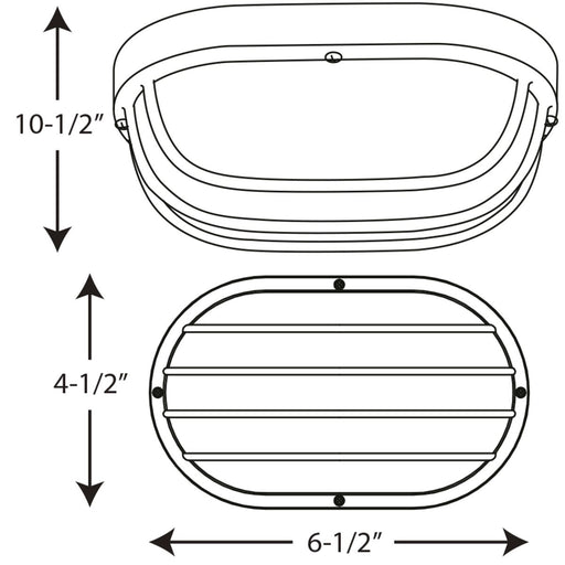 Progress Lighting One-Light 10-1/2 Inch LED Wall Or Ceiling Bulkhead 3000K (P3649-3130K9)