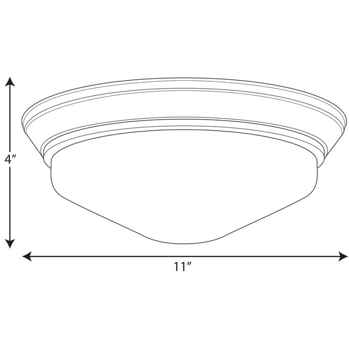 Progress Lighting One-Light 11 Inch LED Flush Mount 3000K (P350053-009-30)
