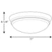 Progress Lighting One-Light 11 Inch LED Flush Mount 3000K (P350100-020-30)