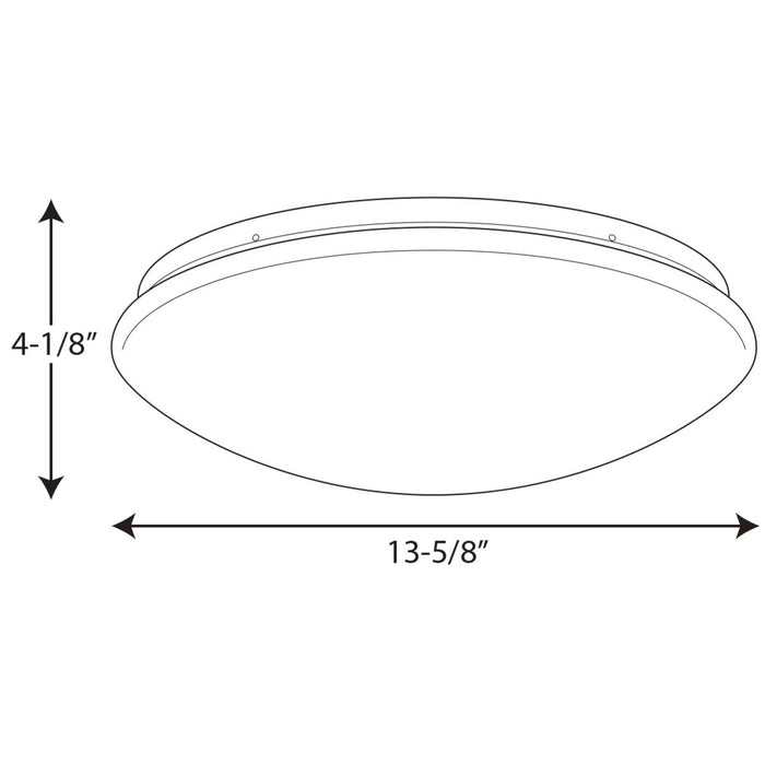 Progress Lighting One-Light 13-1/2 Inch Cloud LED Flush Mount 3000K (P730006-030-30)
