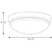 Progress Lighting One-Light 13-1/2 Inch LED Flush Mount 3000K (P350101-020-30)