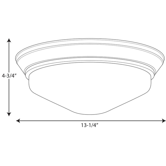 Progress Lighting One-Light 13-1/4 Inch LED Flush Mount 3000K (P350054-009-30)