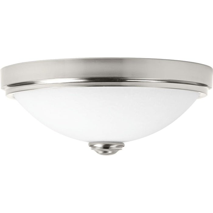 Progress Lighting One-Light 15 Inch LED Linen Glass Flush Mount 3000K (P350007-009-30)