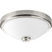 Progress Lighting One-Light 15 Inch LED Linen Glass Flush Mount 3000K (P350007-009-30)
